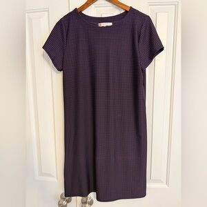 Jude Connally Ella Dress Womens M Navy Red Polka Dot Cap Sleeve Shift